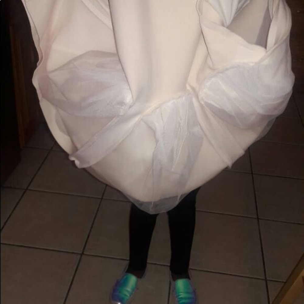 beige pephem midi skirt - Picture 5 of 5